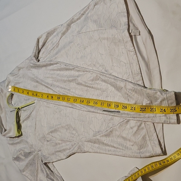 Mondetta white patterned lightweight long sleeve quarter zip size small - Picture 9 of 11